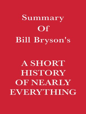 cover image of Summary of Bill Bryson's a Short History of Nearly Everything